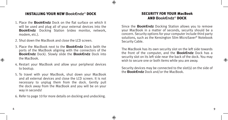 Bookendz BE-MB13W User Manual | Page 4 / 12