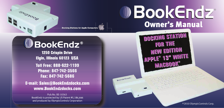 Docking station for the new edition apple, 13” white macbook | Bookendz BE-MB13WT User Manual | Page 12 / 12