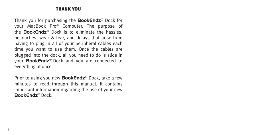 Bookendz MacBook Pro Docking Station User Manual | Page 11 / 12