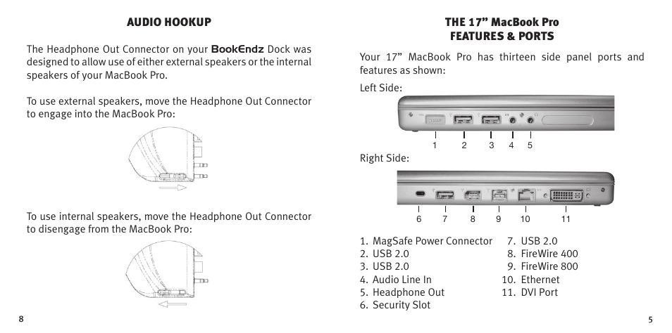 Bookendz MacBook Pro Docking Station User Manual | Page 5 / 12