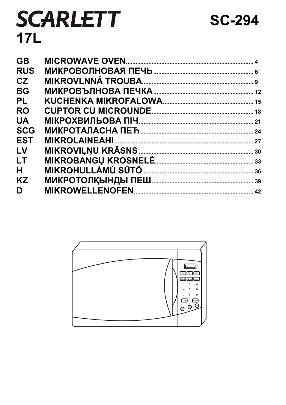 Scarlett SC-294 User Manual | 45 pages