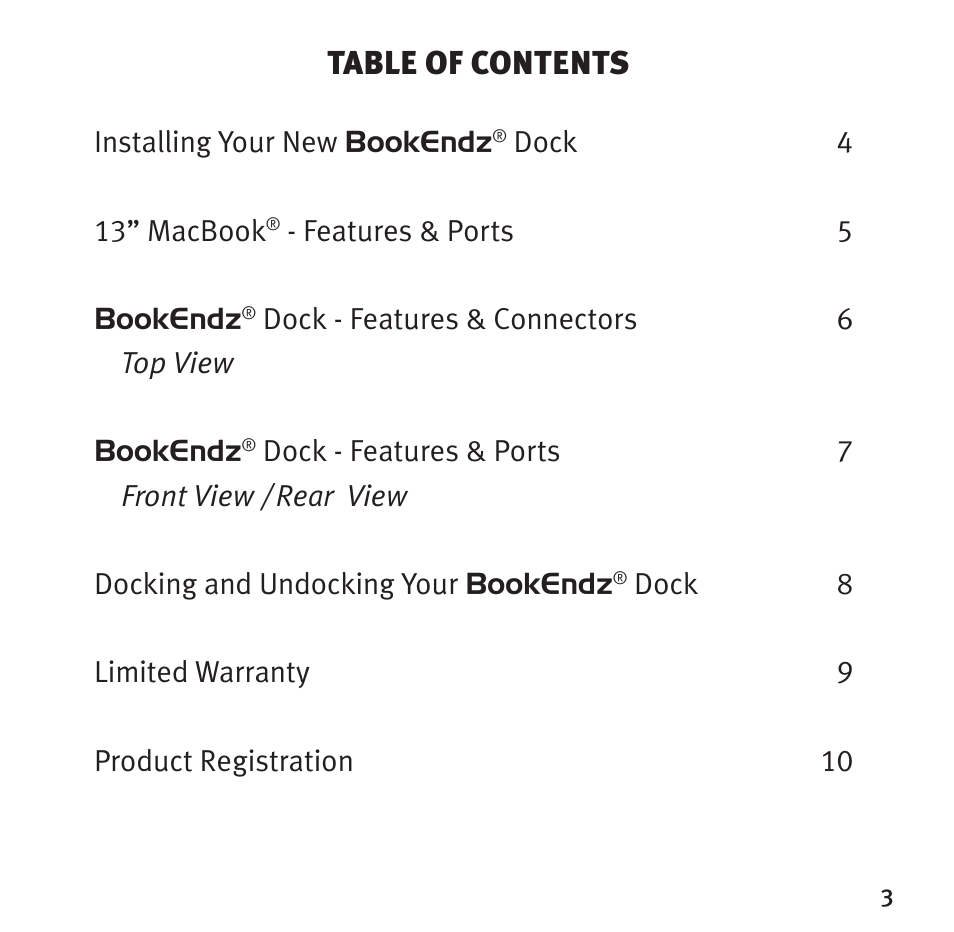 Bookendz BE-10332 User Manual | Page 3 / 12