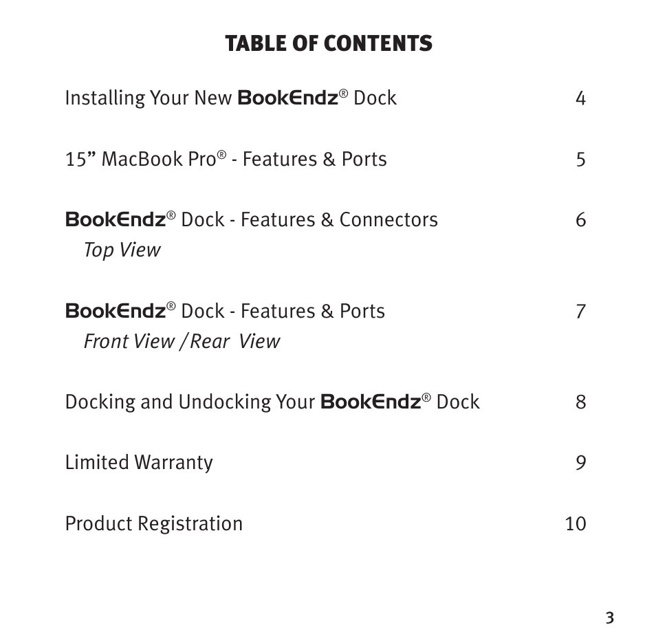 Bookendz BE-10333 User Manual | Page 3 / 12