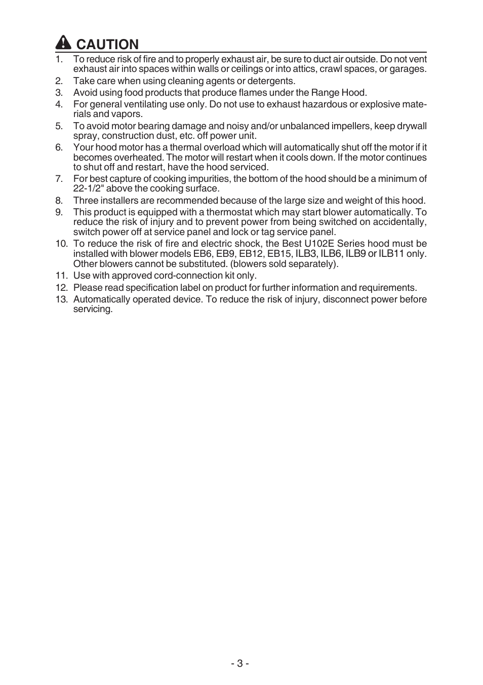 Caution | Best U102E User Manual | Page 3 / 44