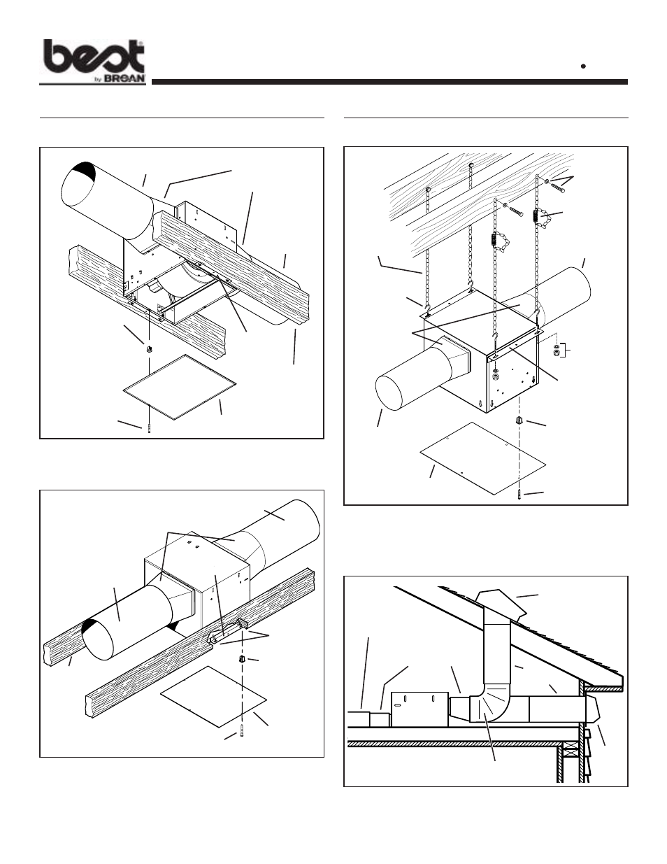 Typical installation, Ilb9 !!!!! ilb11 | Best IN-LINE ILB9 User Manual | Page 2 / 4