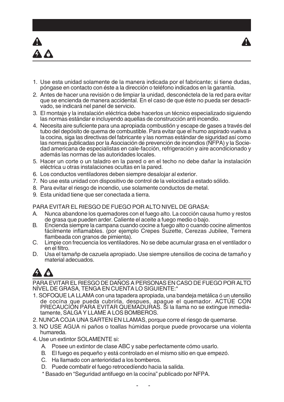 Lea y conserve estas instrucciones, Advertencia, Indicado para el uso en cocinas domesticas | Best KER222 User Manual | Page 21 / 36