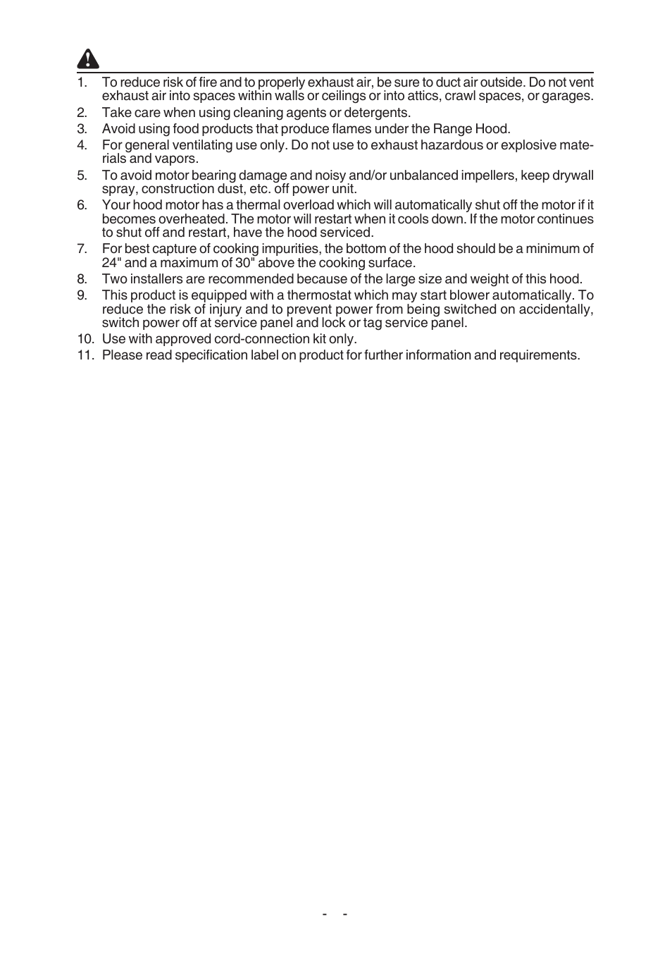 Caution | Best KER222 User Manual | Page 4 / 36