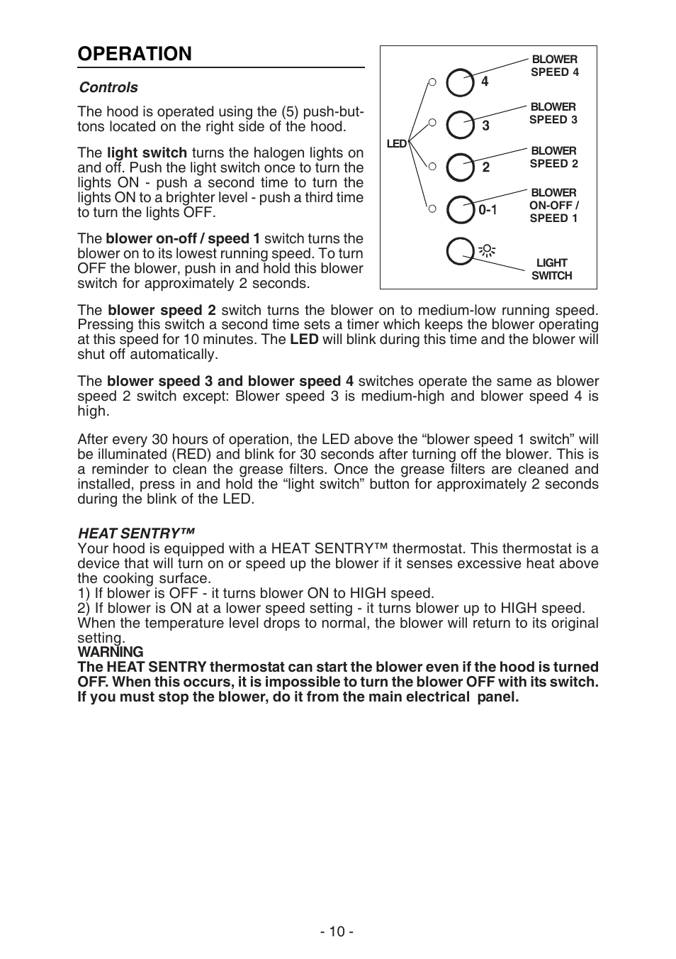 Operation | Best K273 User Manual | Page 10 / 36