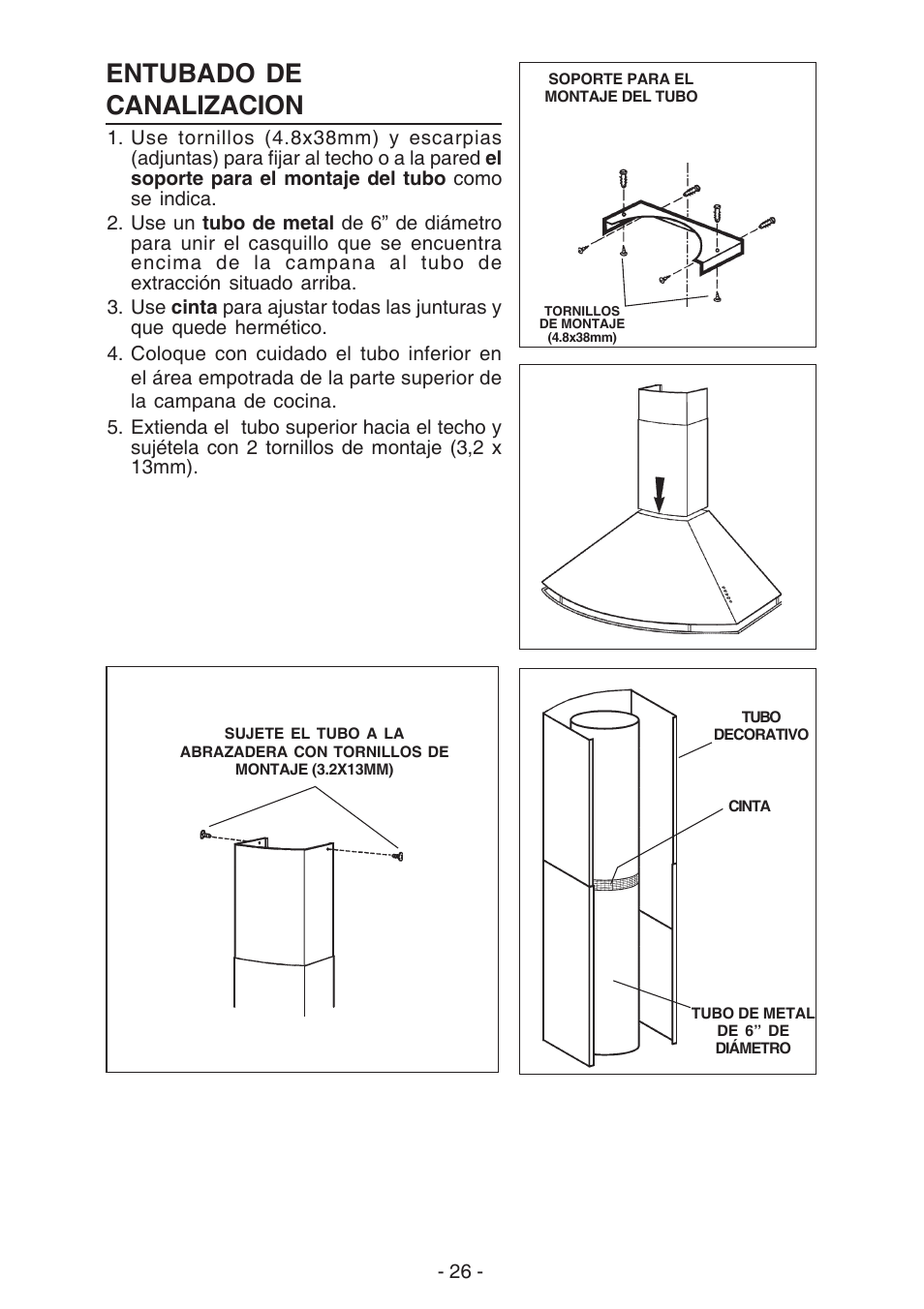 Entubado de canalizacion | Best K273 User Manual | Page 26 / 36