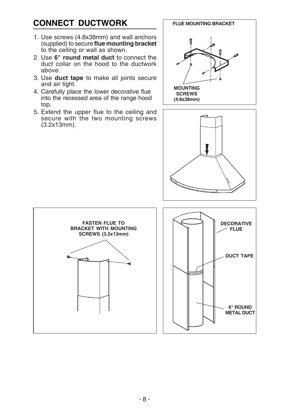 Connect ductwork | Best K273 User Manual | Page 8 / 36