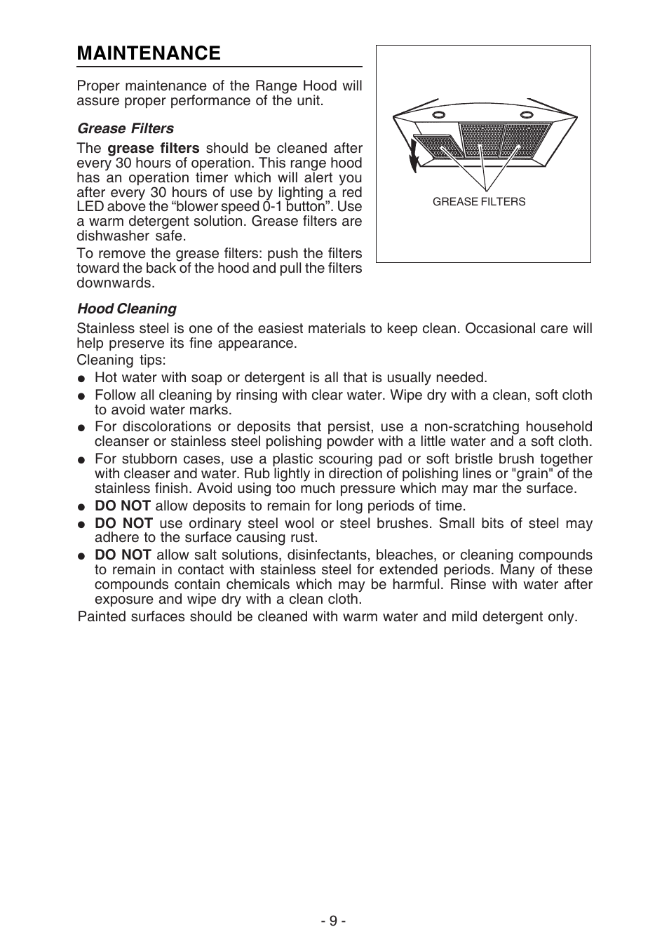 Maintenance | Best K273 User Manual | Page 9 / 36