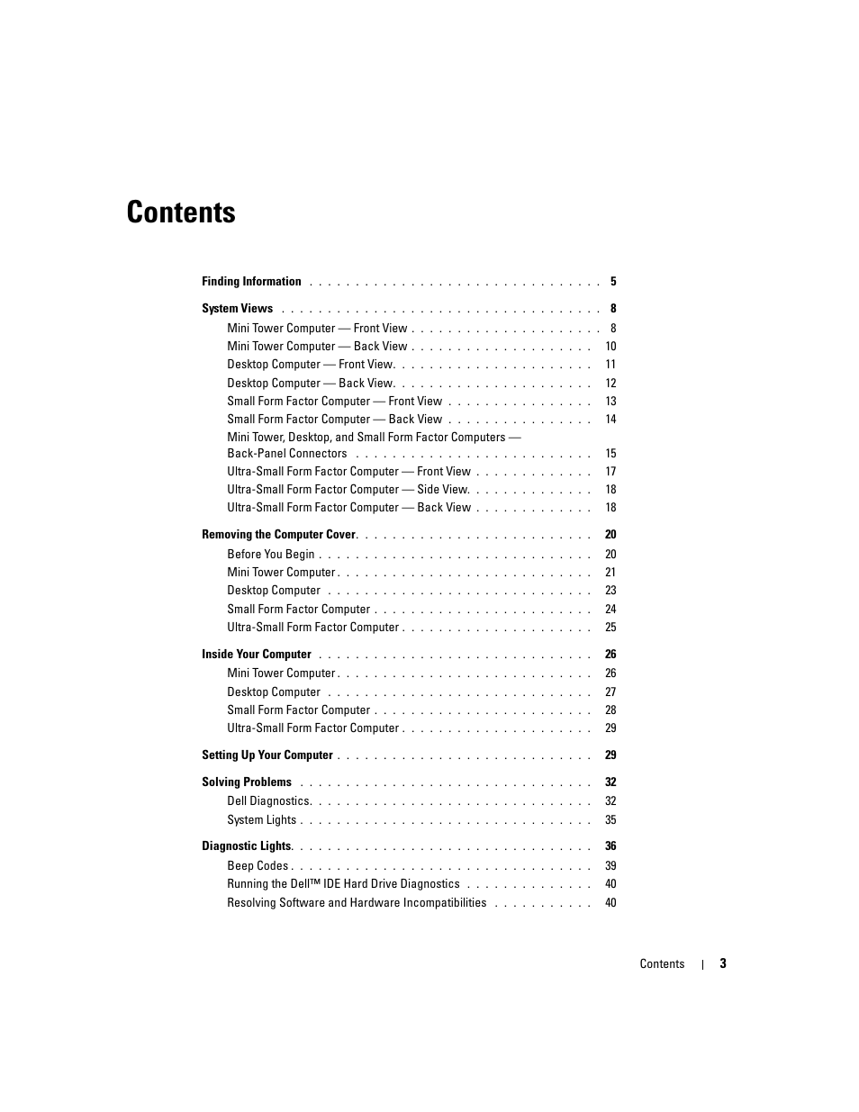 Dell OptiPlex GX620 User Manual | Page 3 / 338
