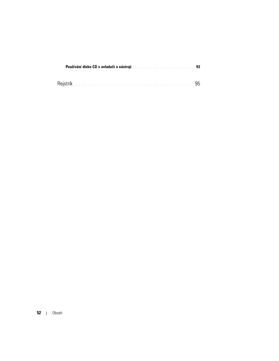 Rejstrík | Dell OptiPlex GX620 User Manual | Page 52 / 338