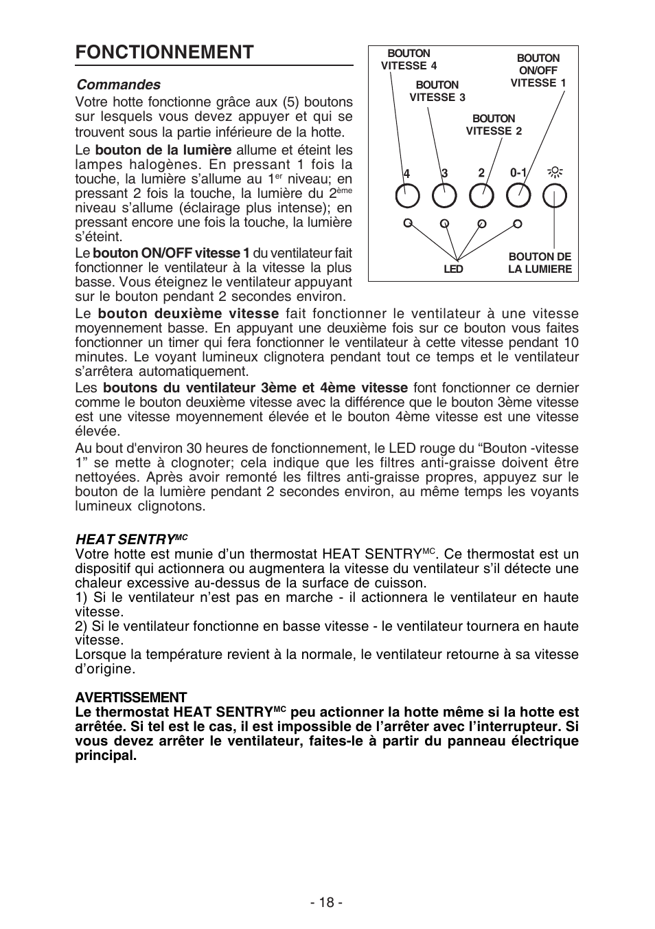 Fonctionnement | Best K30 User Manual | Page 18 / 32