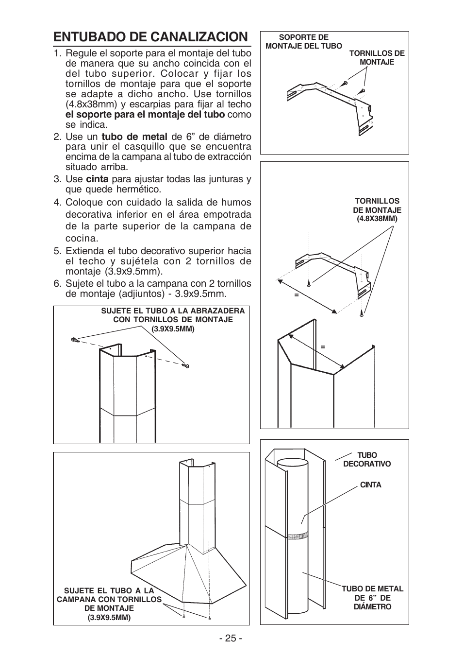Entubado de canalizacion | Best K30 User Manual | Page 25 / 32