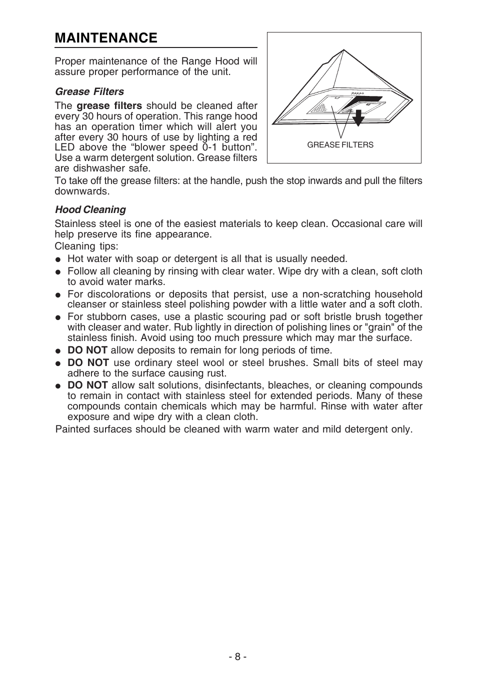Maintenance | Best K30 User Manual | Page 8 / 32
