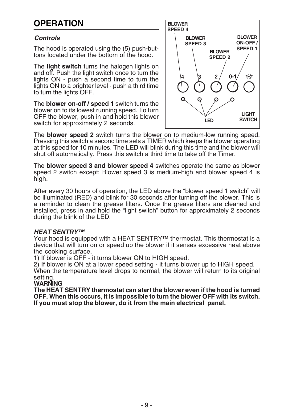 Operation | Best K30 User Manual | Page 9 / 32