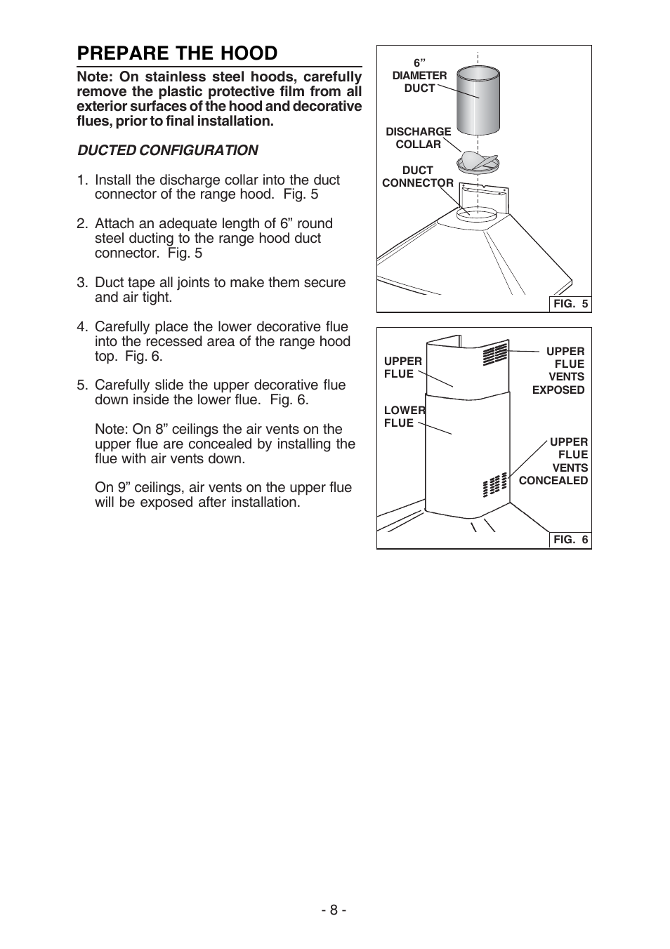 Prepare the hood | Best K3139 User Manual | Page 8 / 40