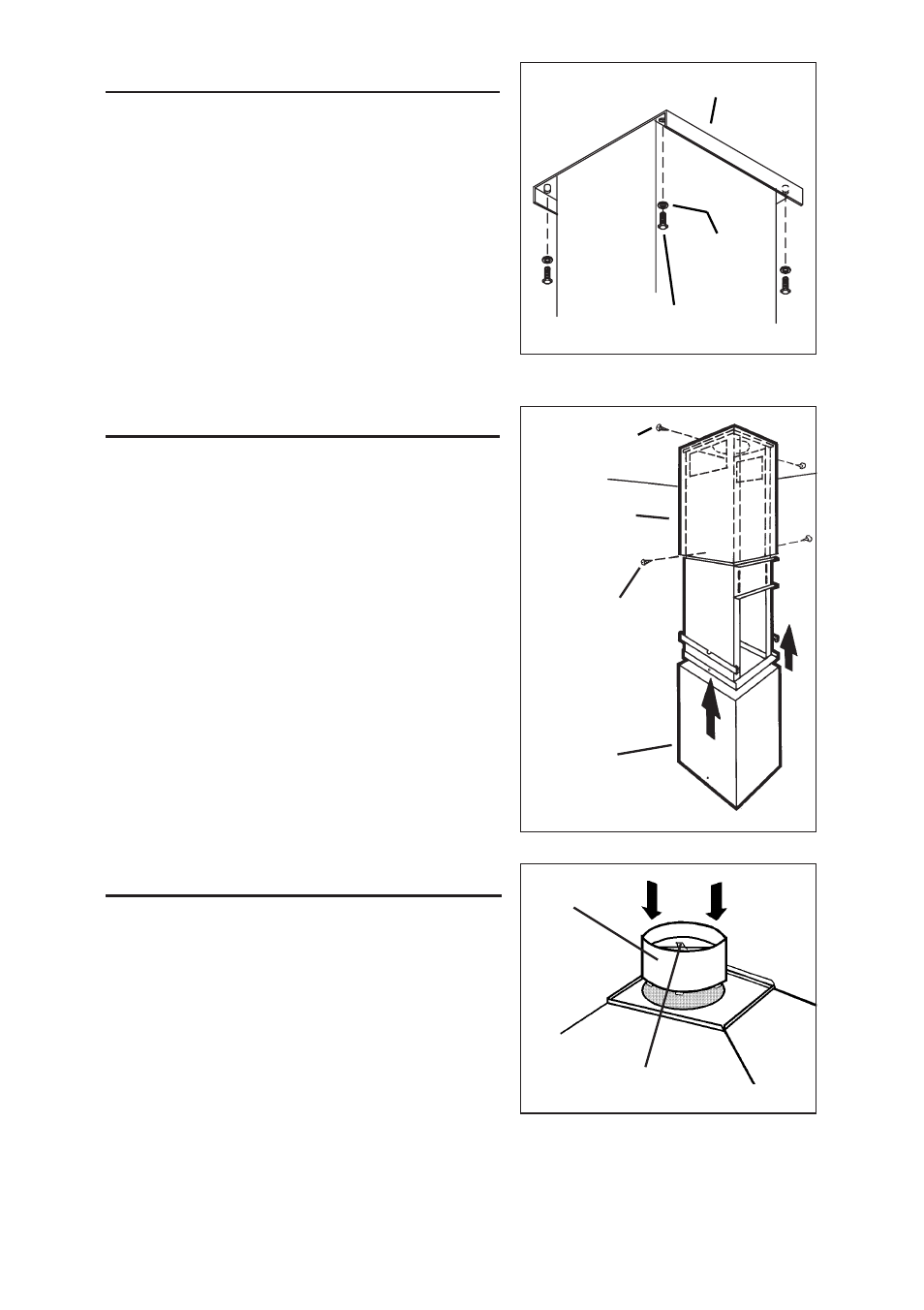 Insert support frame, Install decorative flues, Install duct connector | Best IS23 User Manual | Page 9 / 40