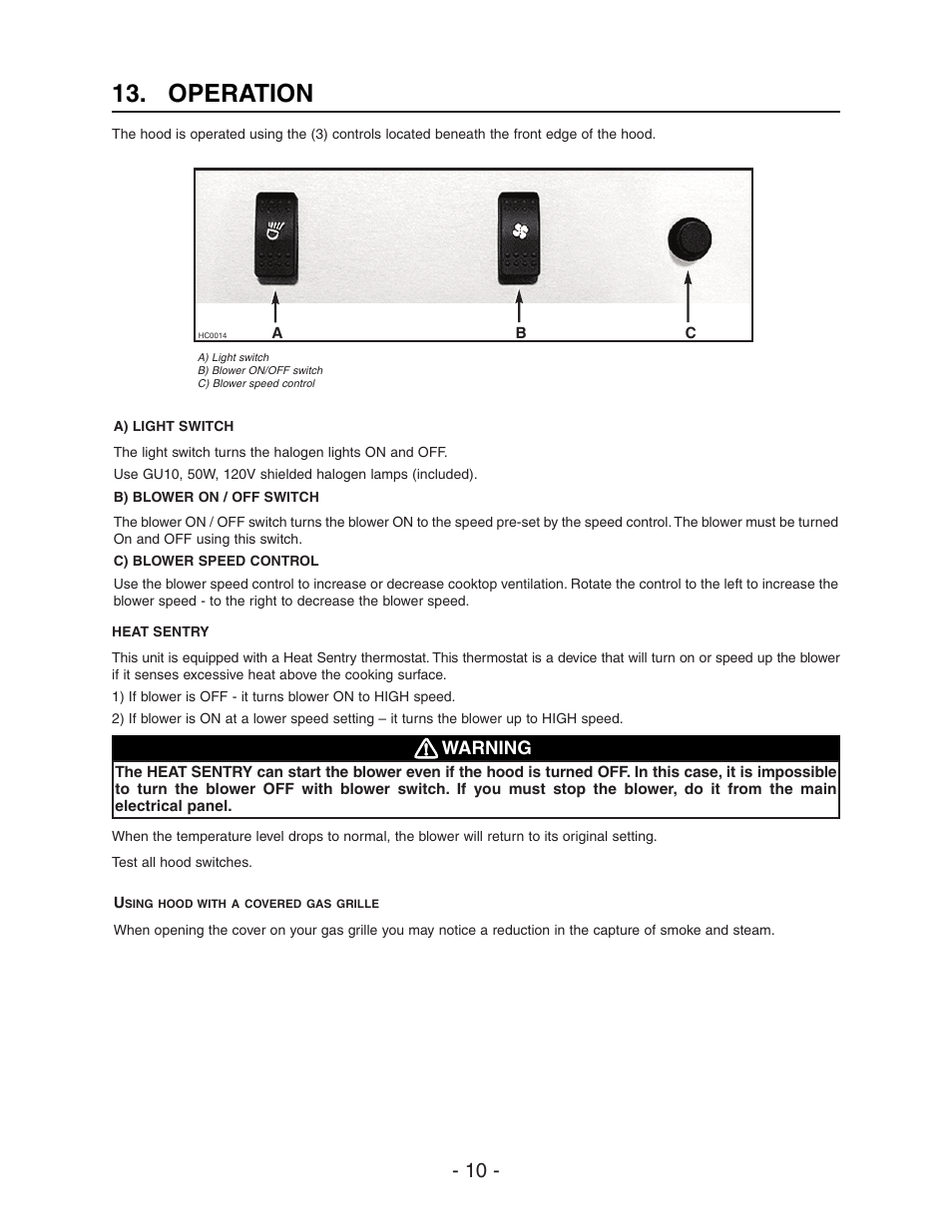 Operation | Best WPD28I User Manual | Page 10 / 36