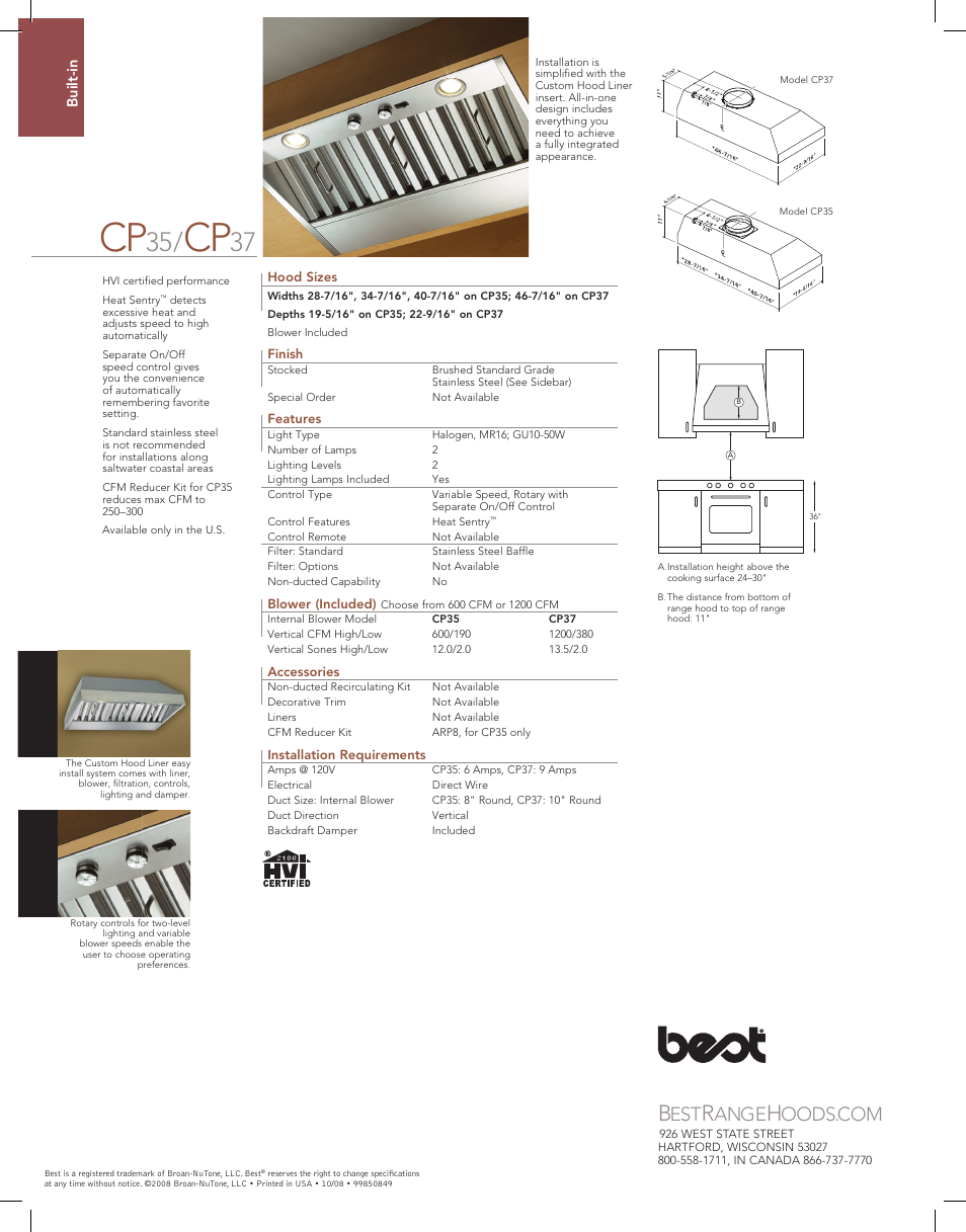 Best CP35 User Manual | 1 page