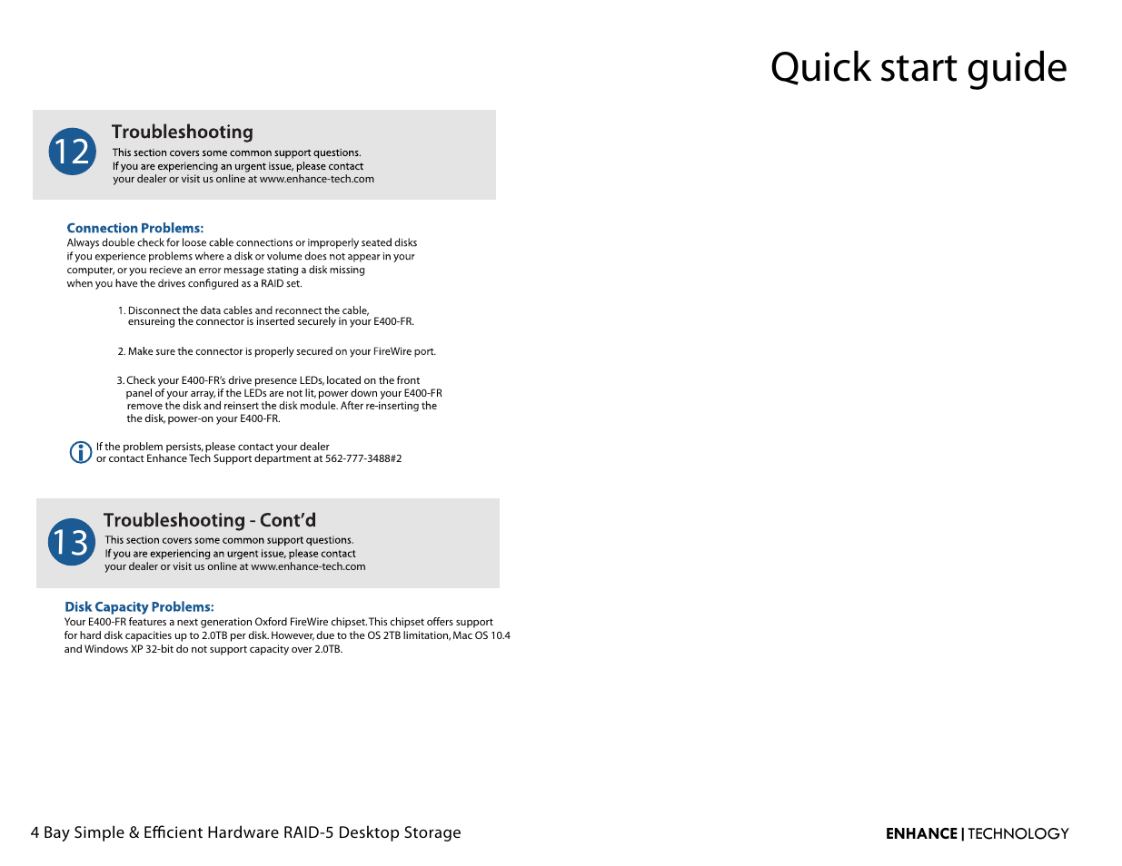 E400 fr, Quick start guide | Proavio EB400FR User Manual | Page 5 / 6