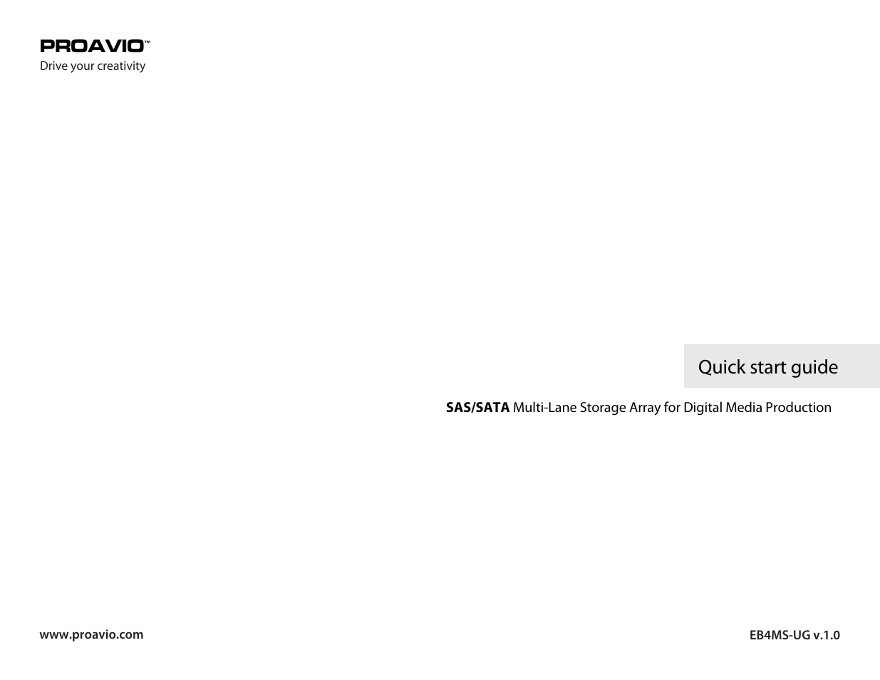 Proavio EB4MS User Manual | 5 pages