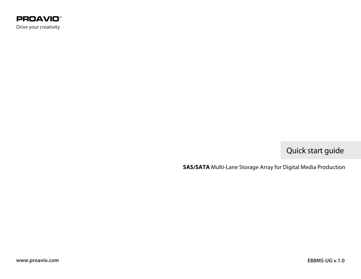 Proavio EB8MS User Manual | 6 pages