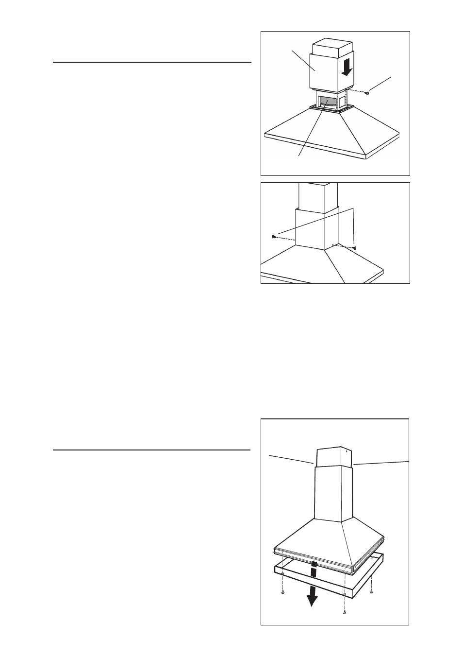 Instalacion del tubo de extraccion, Cambio del panel inferior | Best IEX42 User Manual | Page 37 / 44