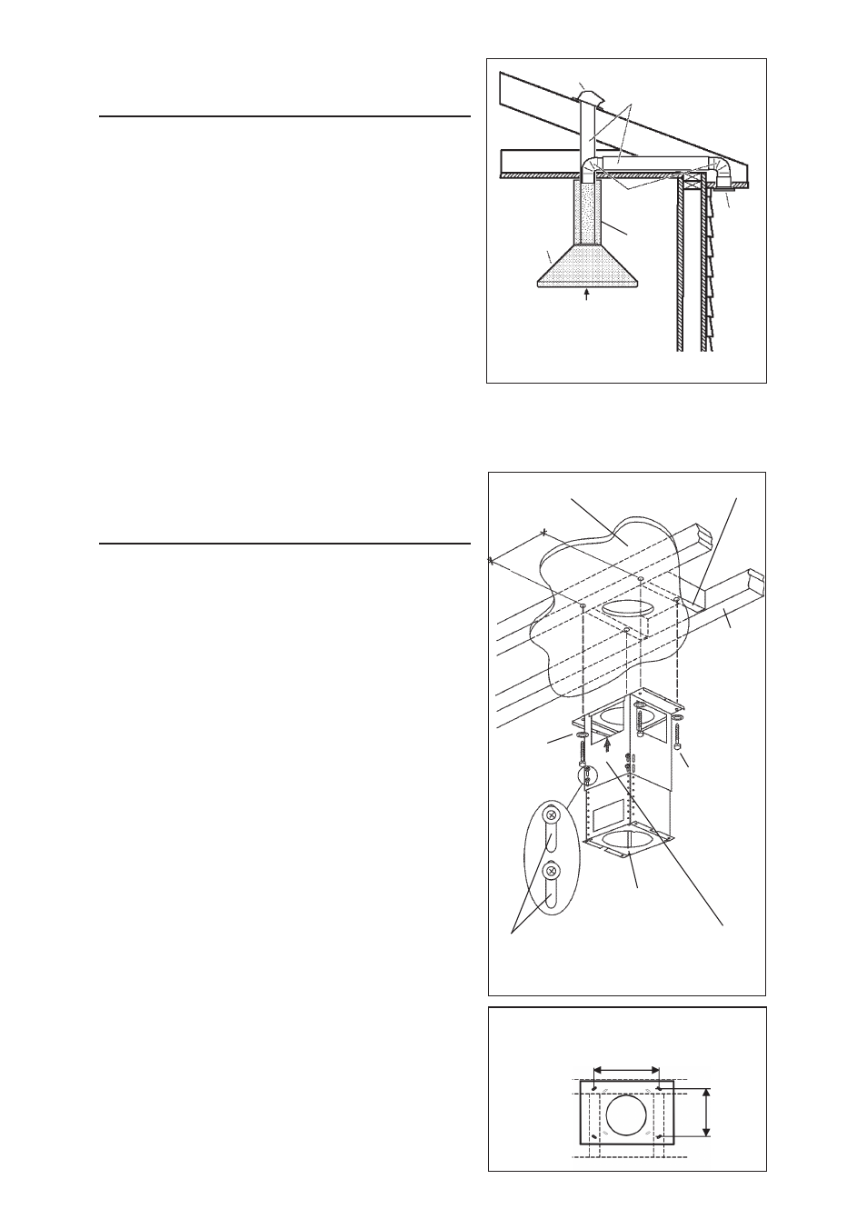 Instalacion del tubo de extraccion, Instalacion del sistema de sujecion | Best ISER222 User Manual | Page 23 / 32