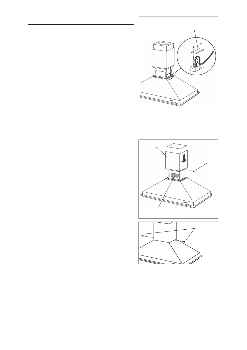 Instalacion electrica, Instalacion del tubo de extraccion | Best ISER222 User Manual | Page 25 / 32