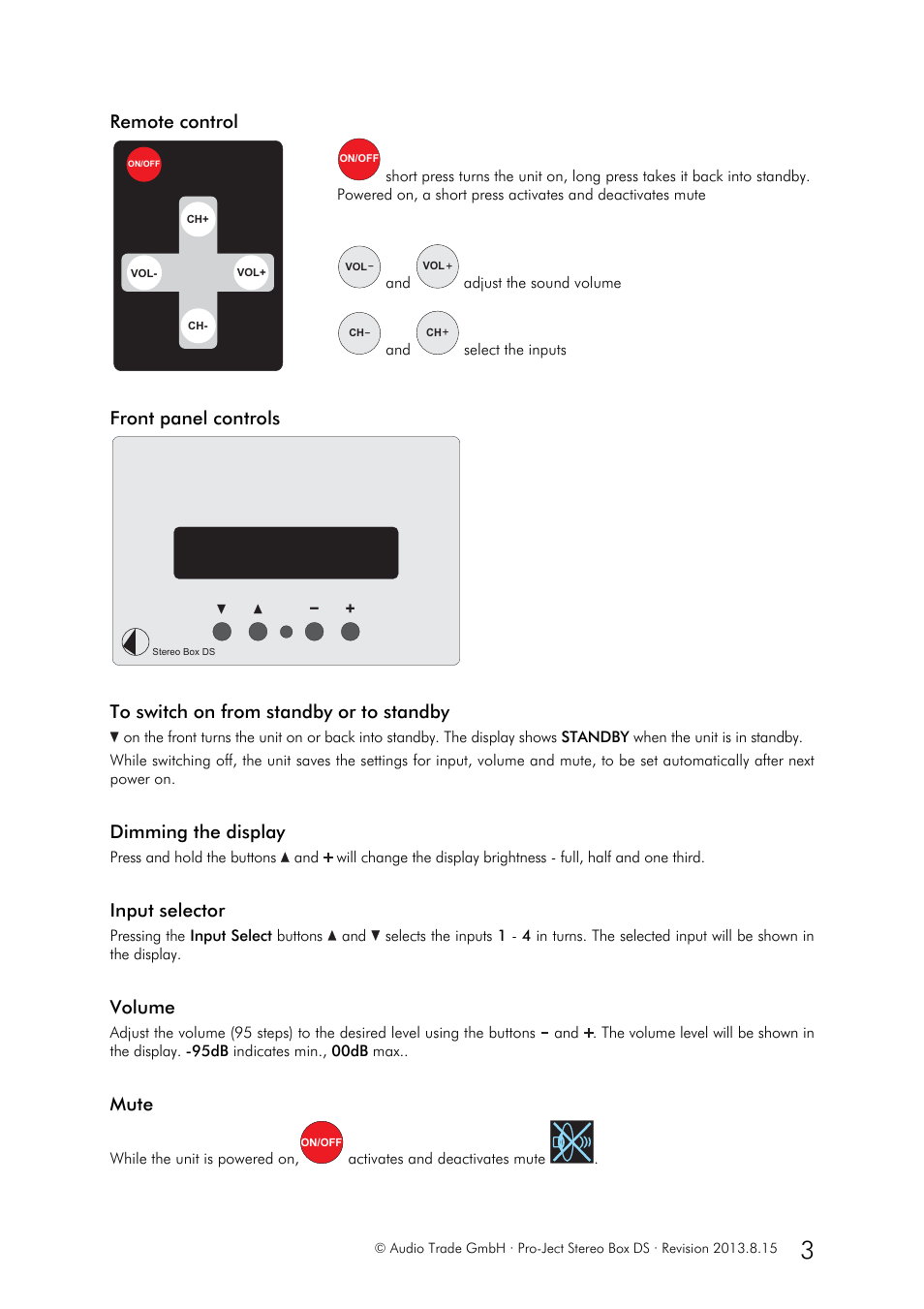 Pro-Ject Audio Systems Stereo Box DS User Manual | Page 3 / 5
