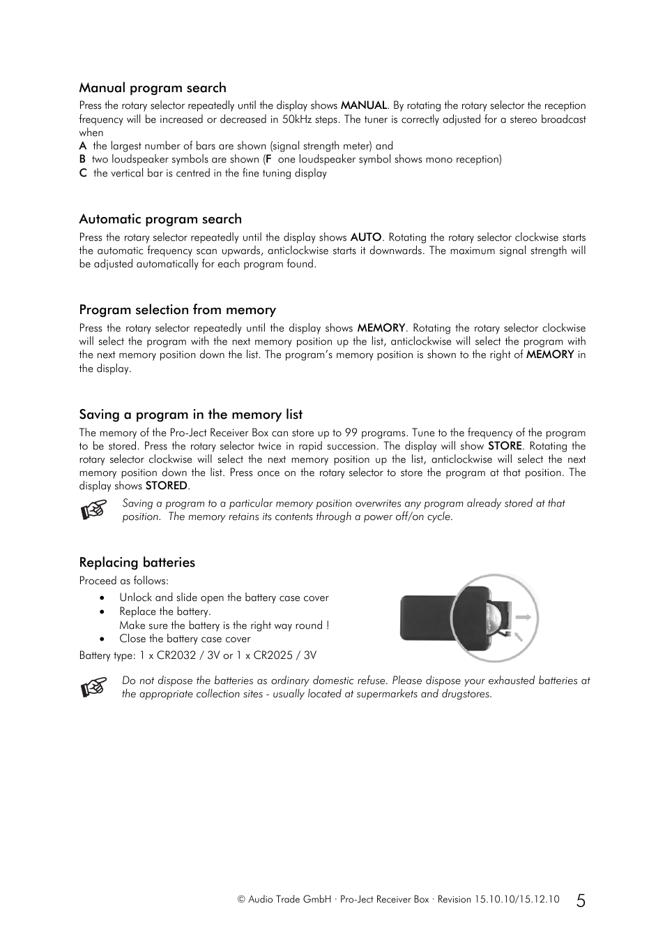 Pro-Ject Audio Systems Receiver Box User Manual | Page 5 / 6