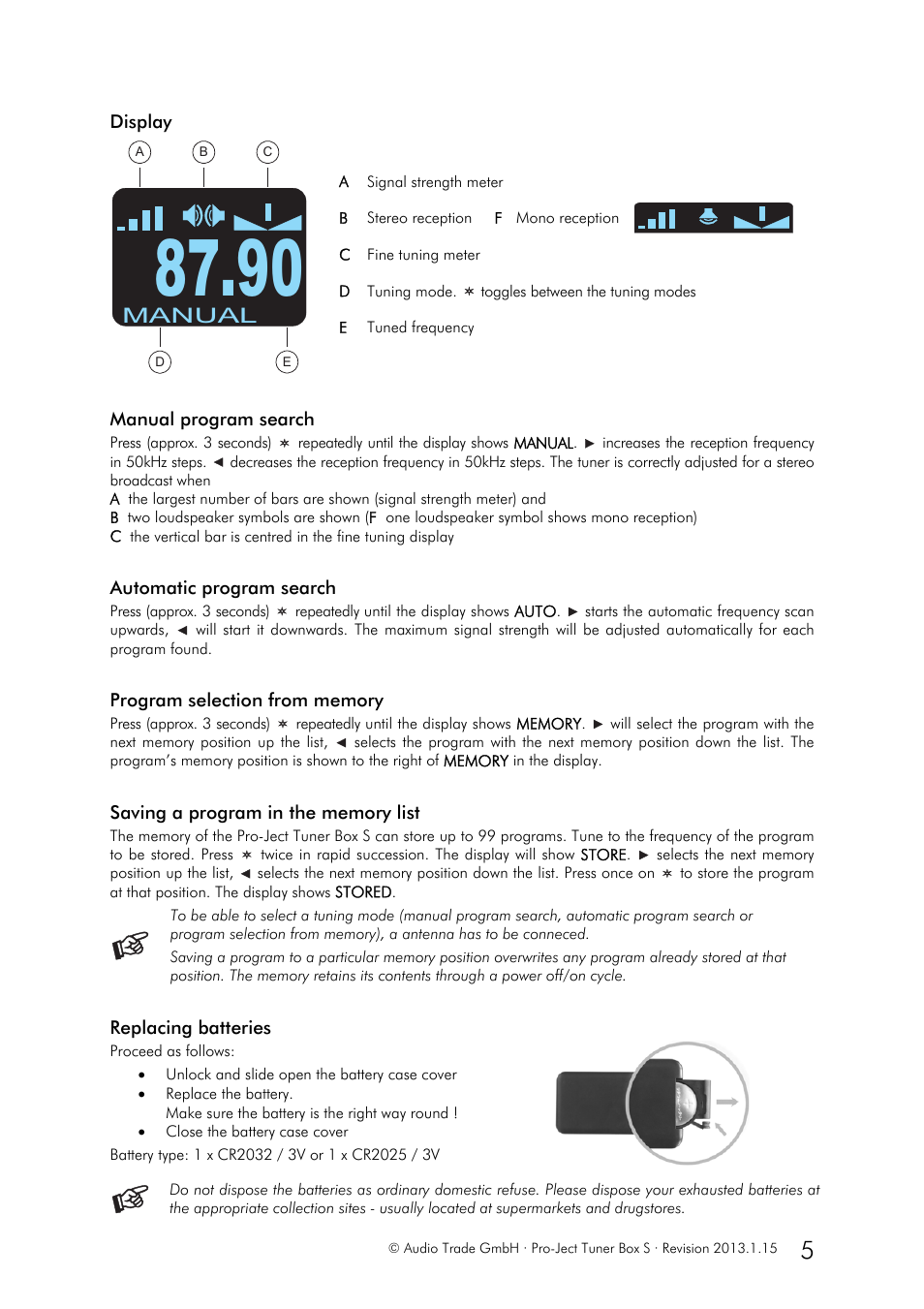 Pro-Ject Audio Systems Tuner Box S User Manual | Page 5 / 6