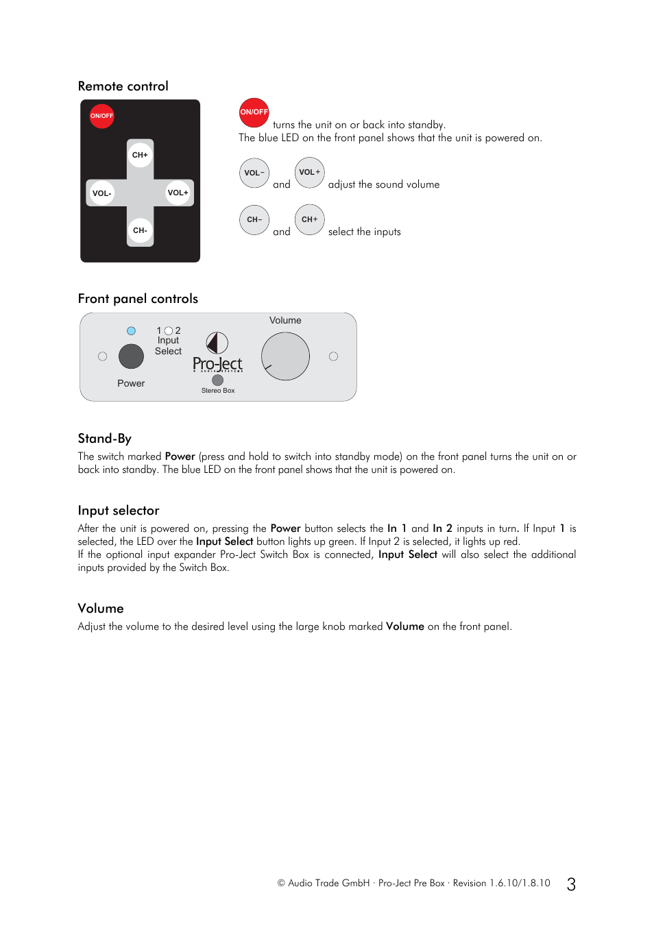 Pro-Ject Audio Systems Stereo Box User Manual | Page 3 / 4