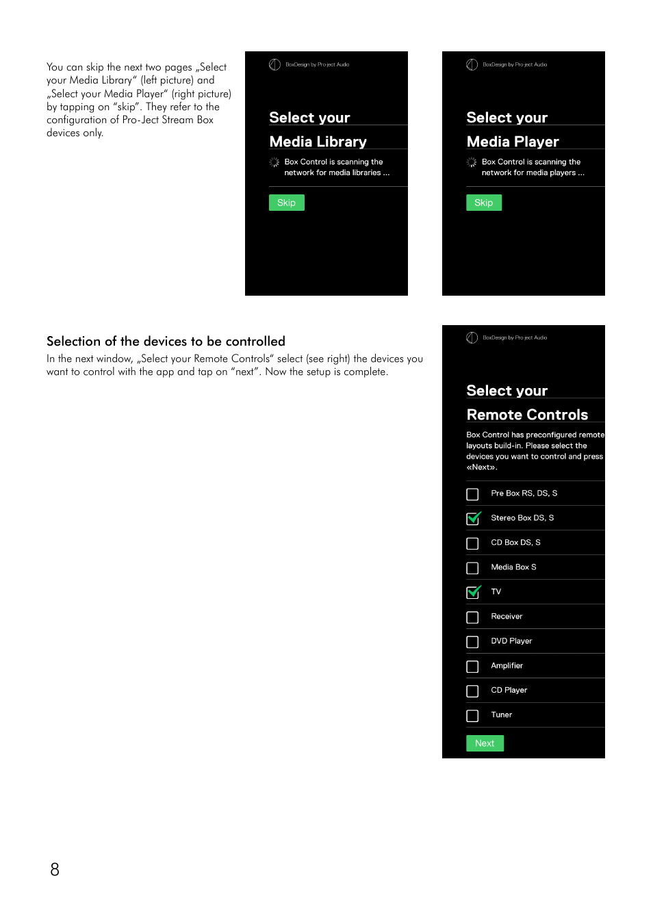 Pro-Ject Audio Systems Remote Box S User Manual | Page 8 / 12