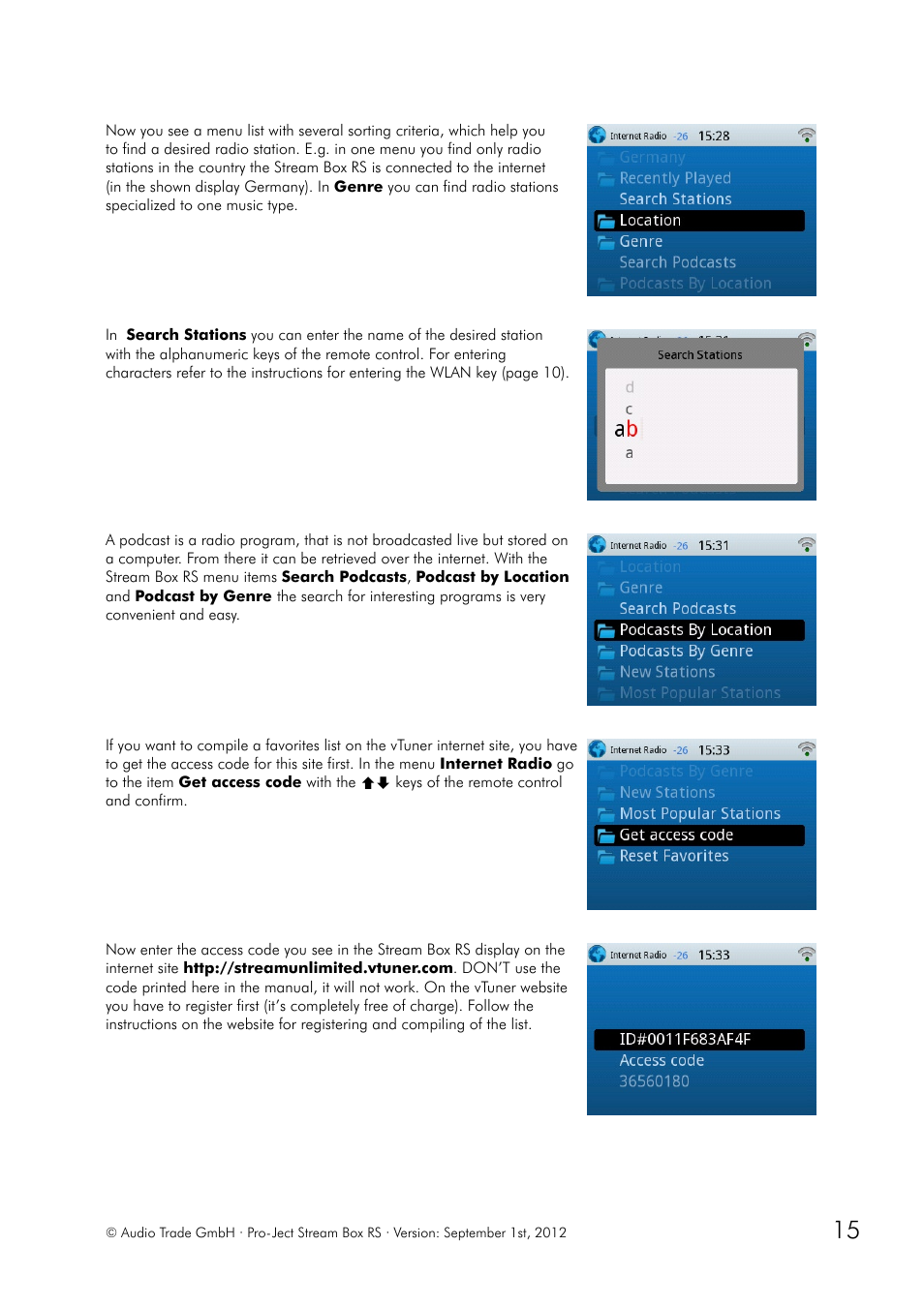 Pro-Ject Audio Systems Stream Box RS User Manual | Page 15 / 20