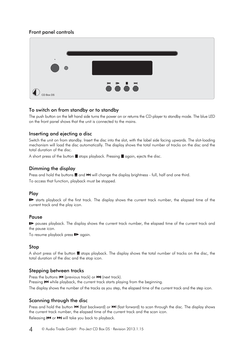 Pro-Ject Audio Systems CD Box DS User Manual | Page 4 / 5