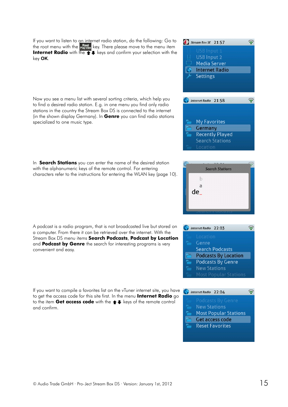 Pro-Ject Audio Systems Stream Box DS net User Manual | Page 15 / 20