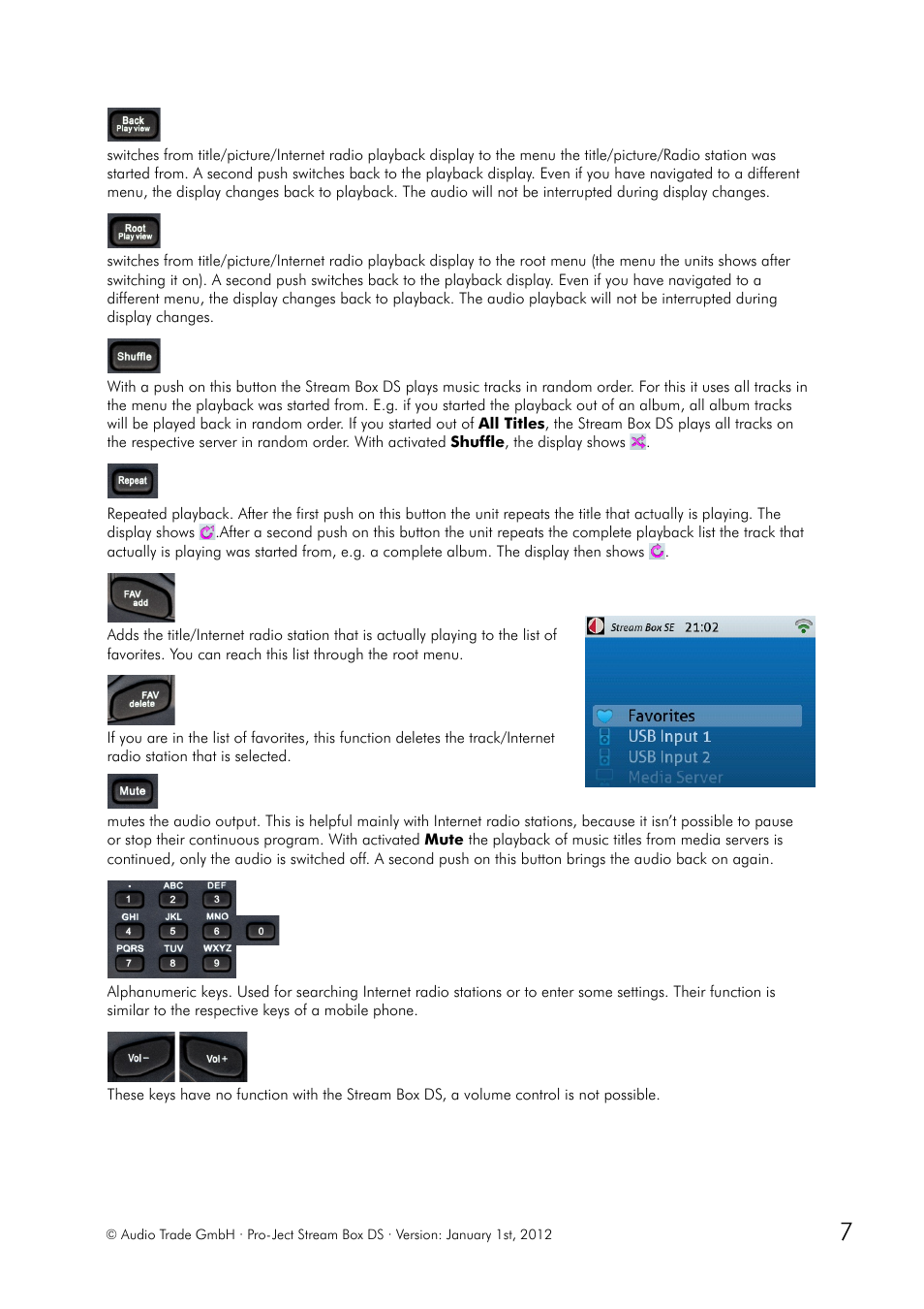 Pro-Ject Audio Systems Stream Box DS net User Manual | Page 7 / 20