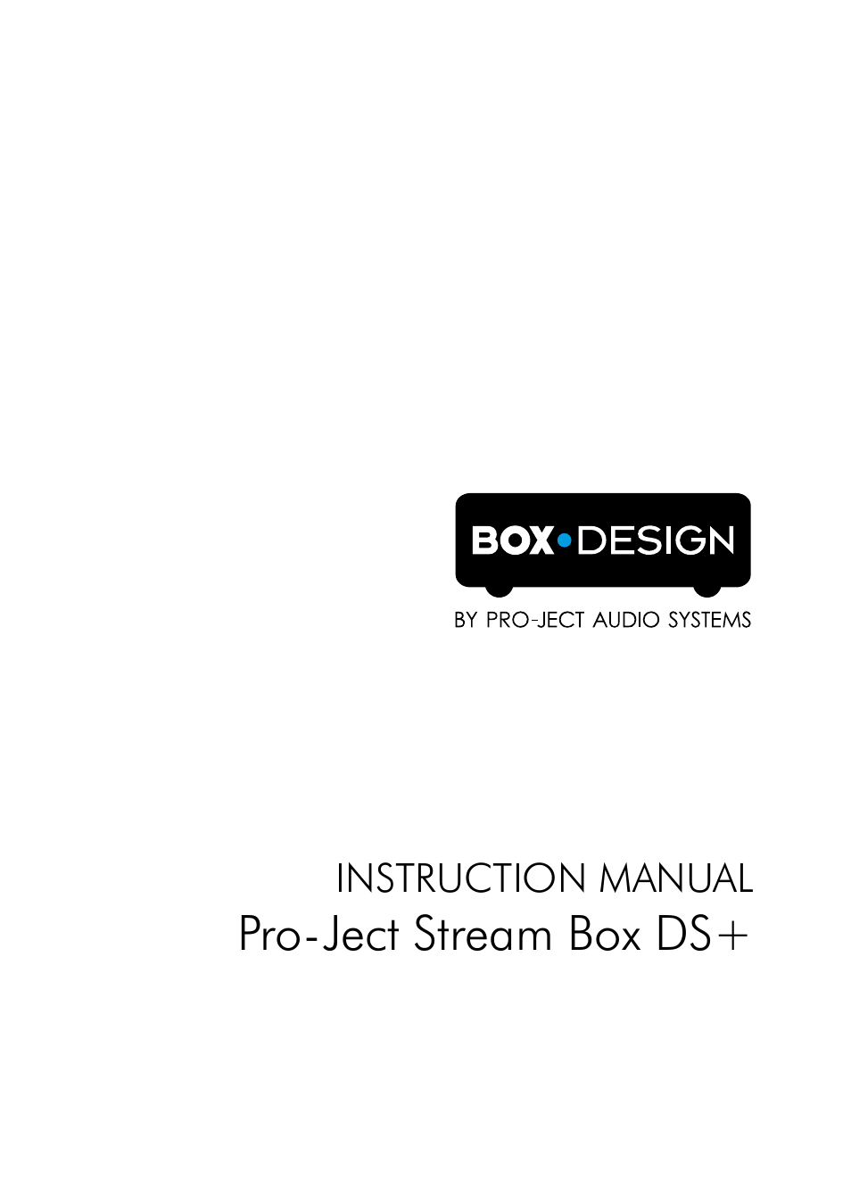 Pro-Ject Audio Systems Stream Box DS + User Manual | 20 pages