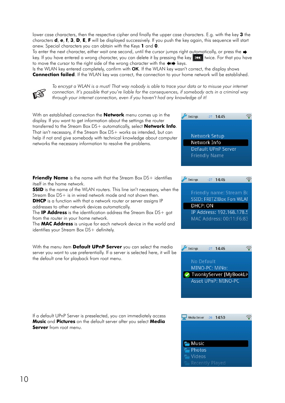 Pro-Ject Audio Systems Stream Box DS + User Manual | Page 10 / 20