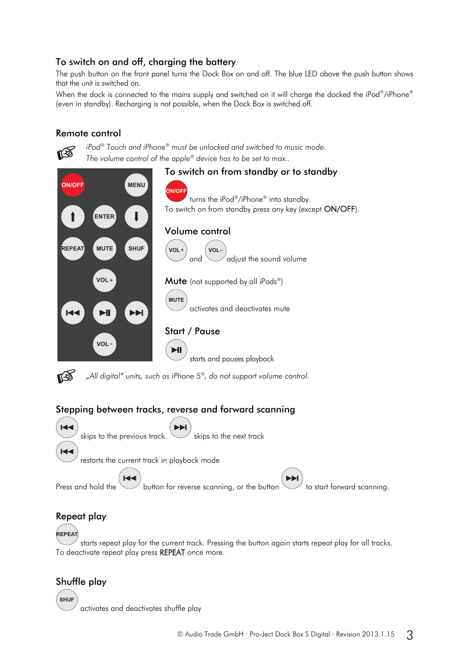 Pro-Ject Audio Systems Dock Box S Digital User Manual | Page 3 / 5