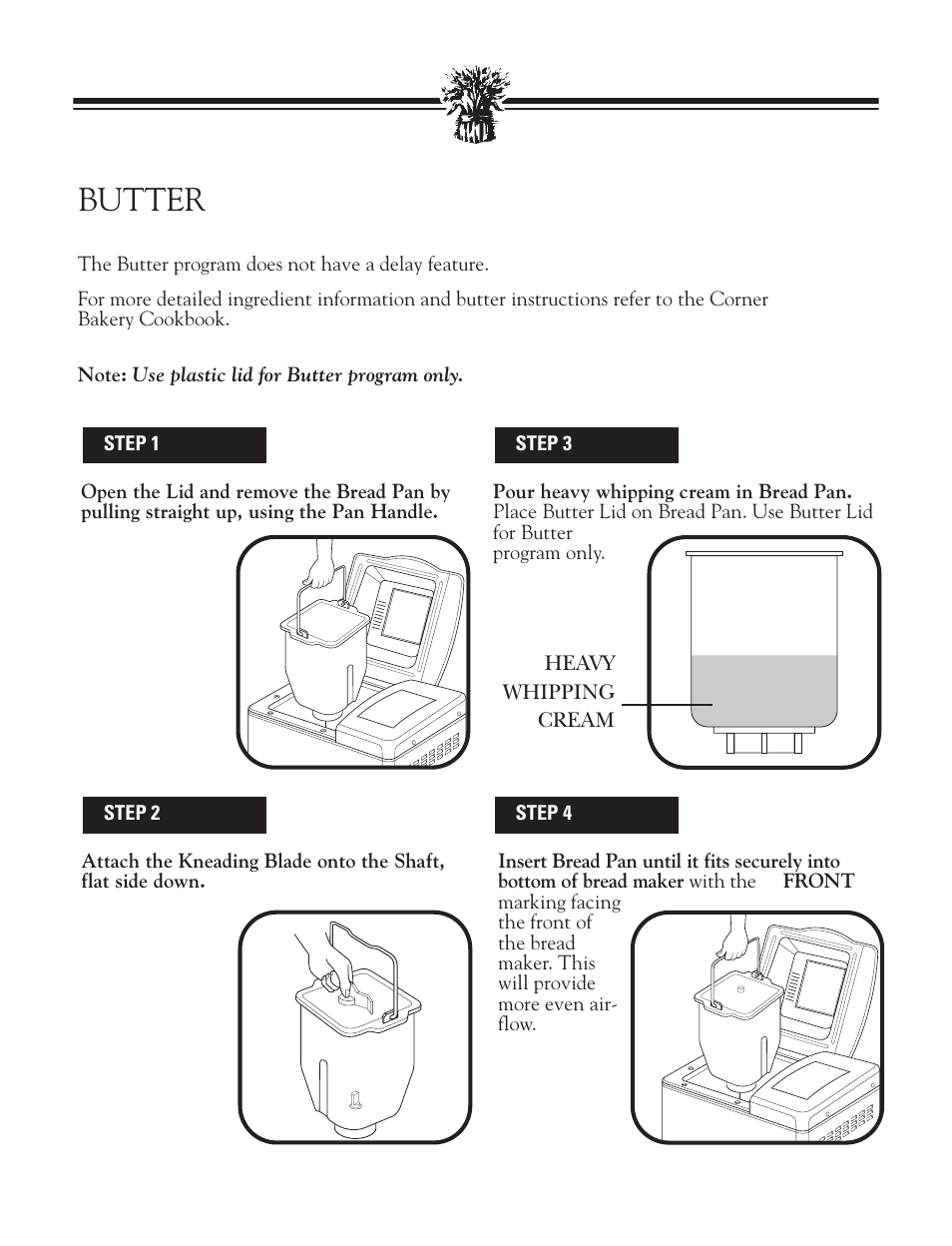 Butter | Breadman TR888 User Manual | Page 17 / 30