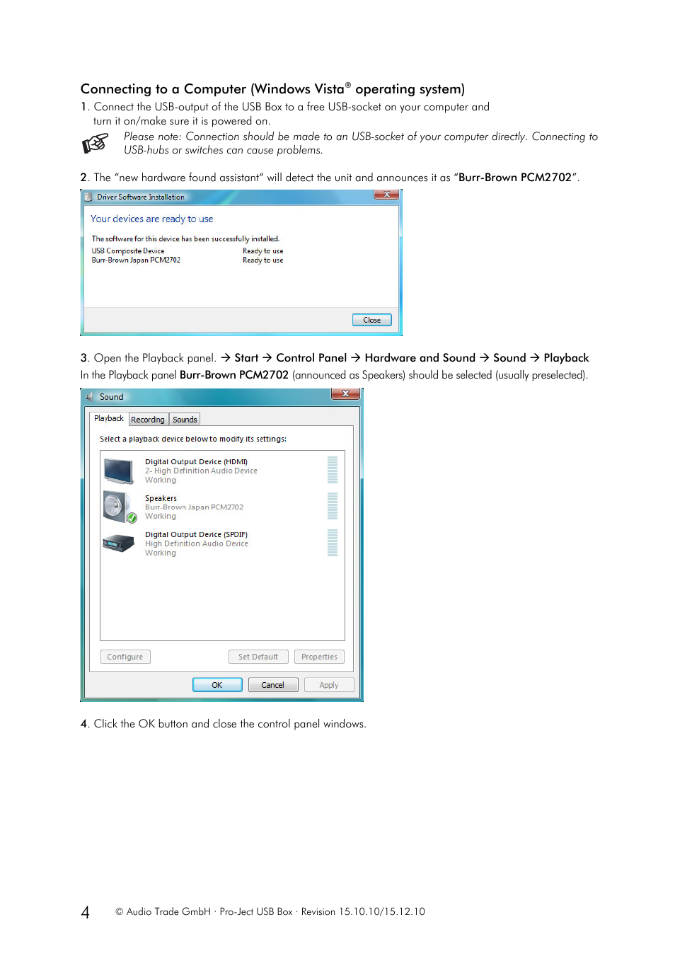 Pro-Ject Audio Systems USB Box User Manual | Page 4 / 7
