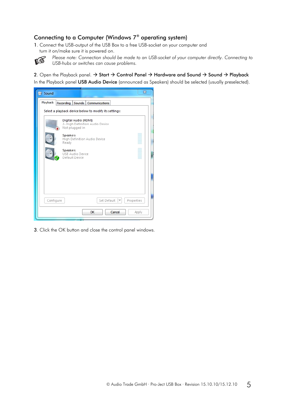 Pro-Ject Audio Systems USB Box User Manual | Page 5 / 7