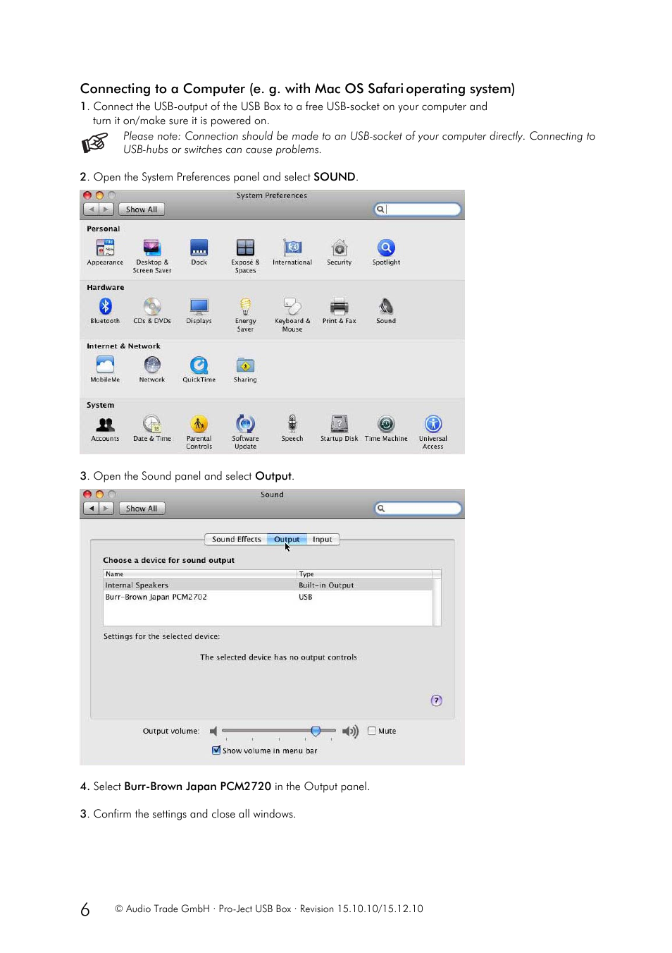 Pro-Ject Audio Systems USB Box User Manual | Page 6 / 7