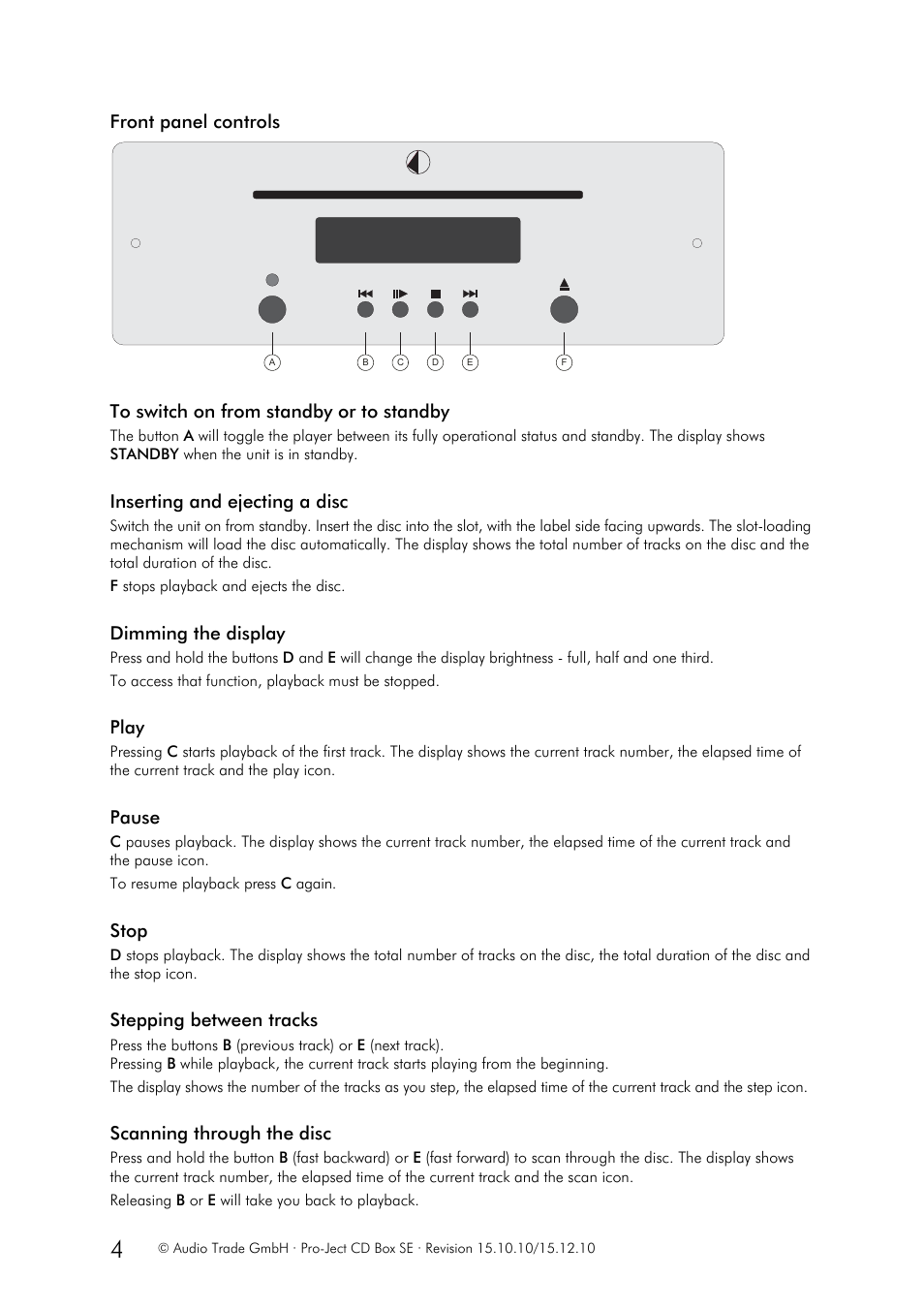 Pro-Ject Audio Systems CD Box SE User Manual | Page 4 / 5