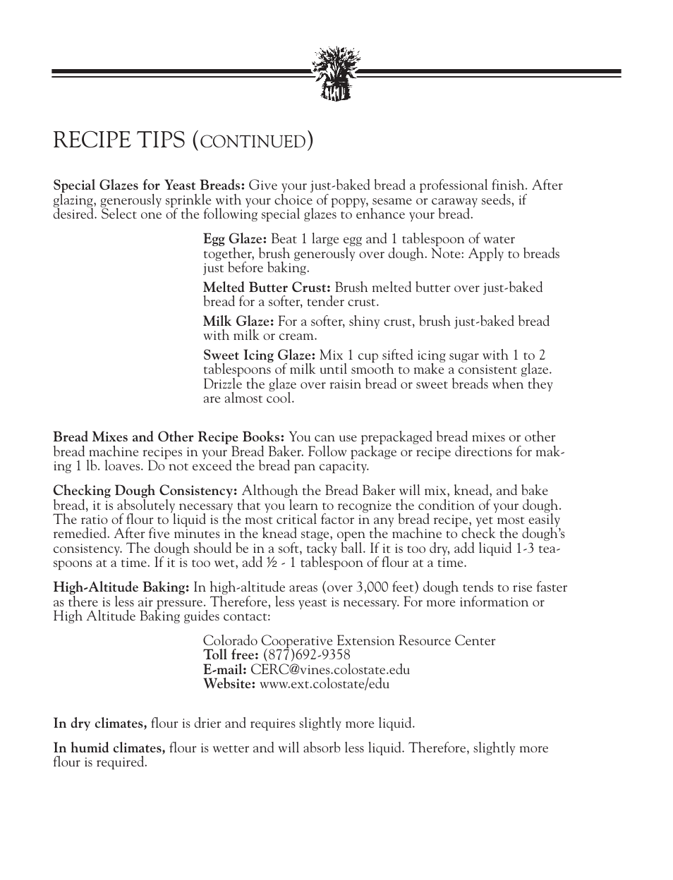 Basic bread recipes, Basic white bread, Recipe tips | Breadman BREAD BAKER TR2828G User Manual | Page 28 / 80
