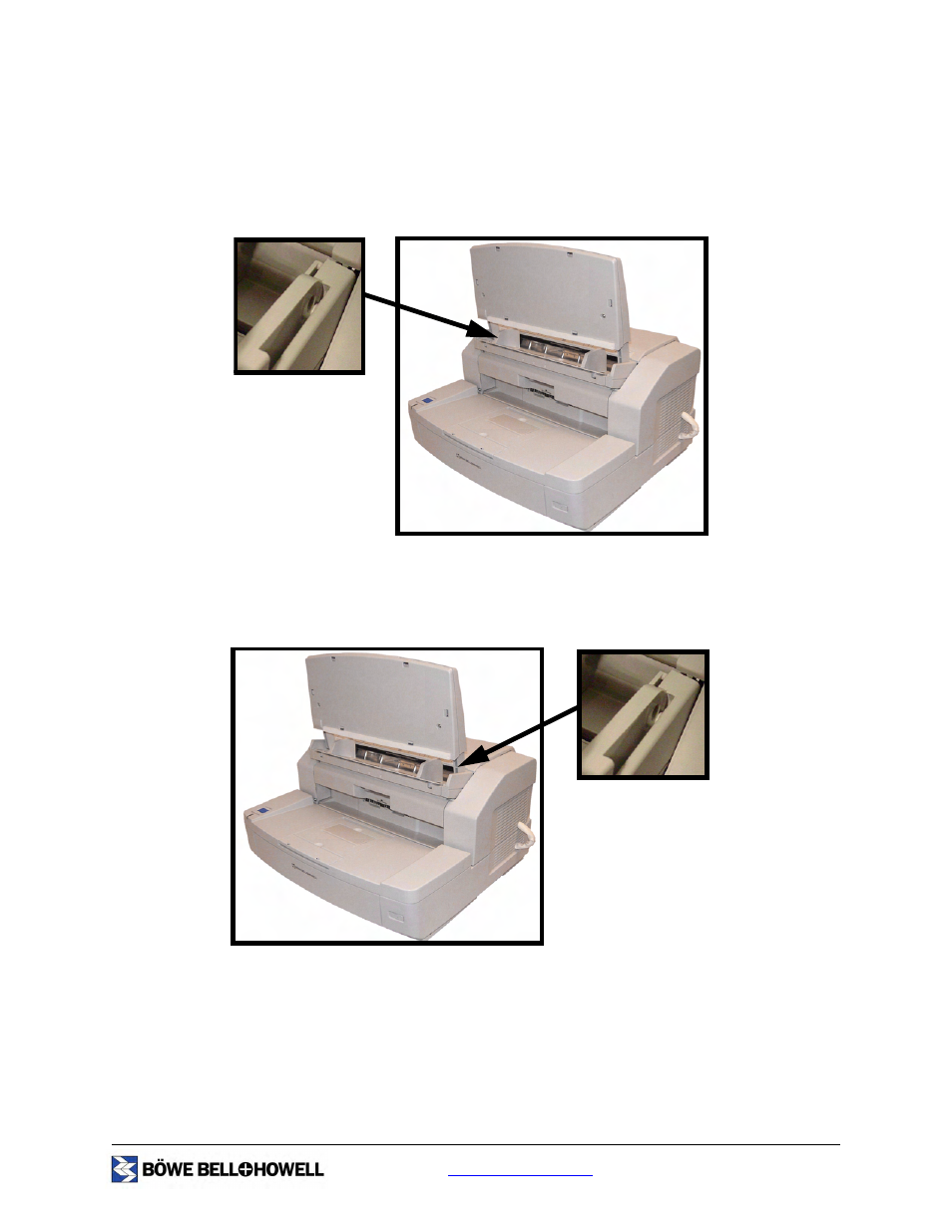 Attaching the feeder tray | Bowe, Bell + Howell S006830 User Manual | Page 25 / 142